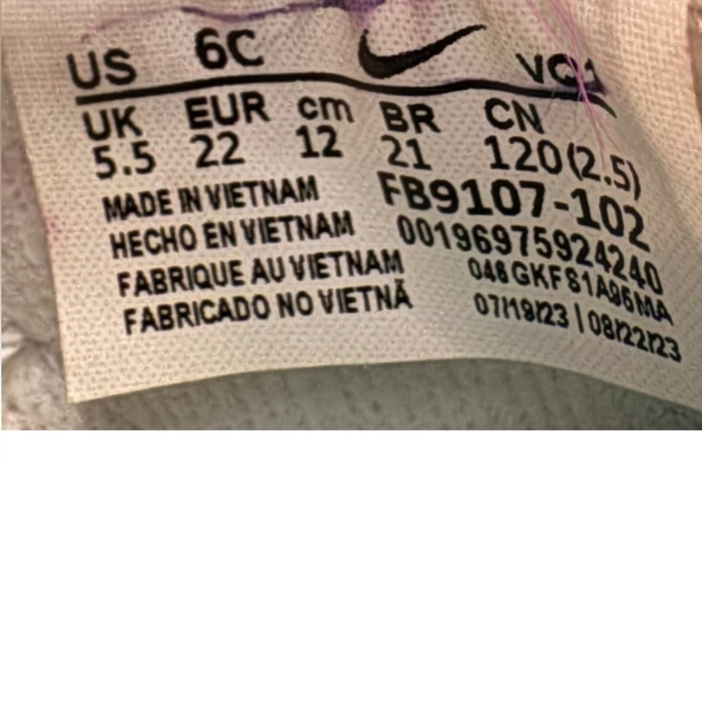 Nike Dunk Low Laser Fuchsia Pink Barbie Toddler Sneakers 6C - Picture 7 of 8